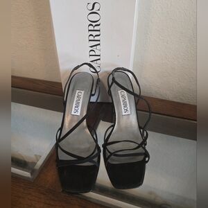LIKE NEW- Caparros black steppy heels